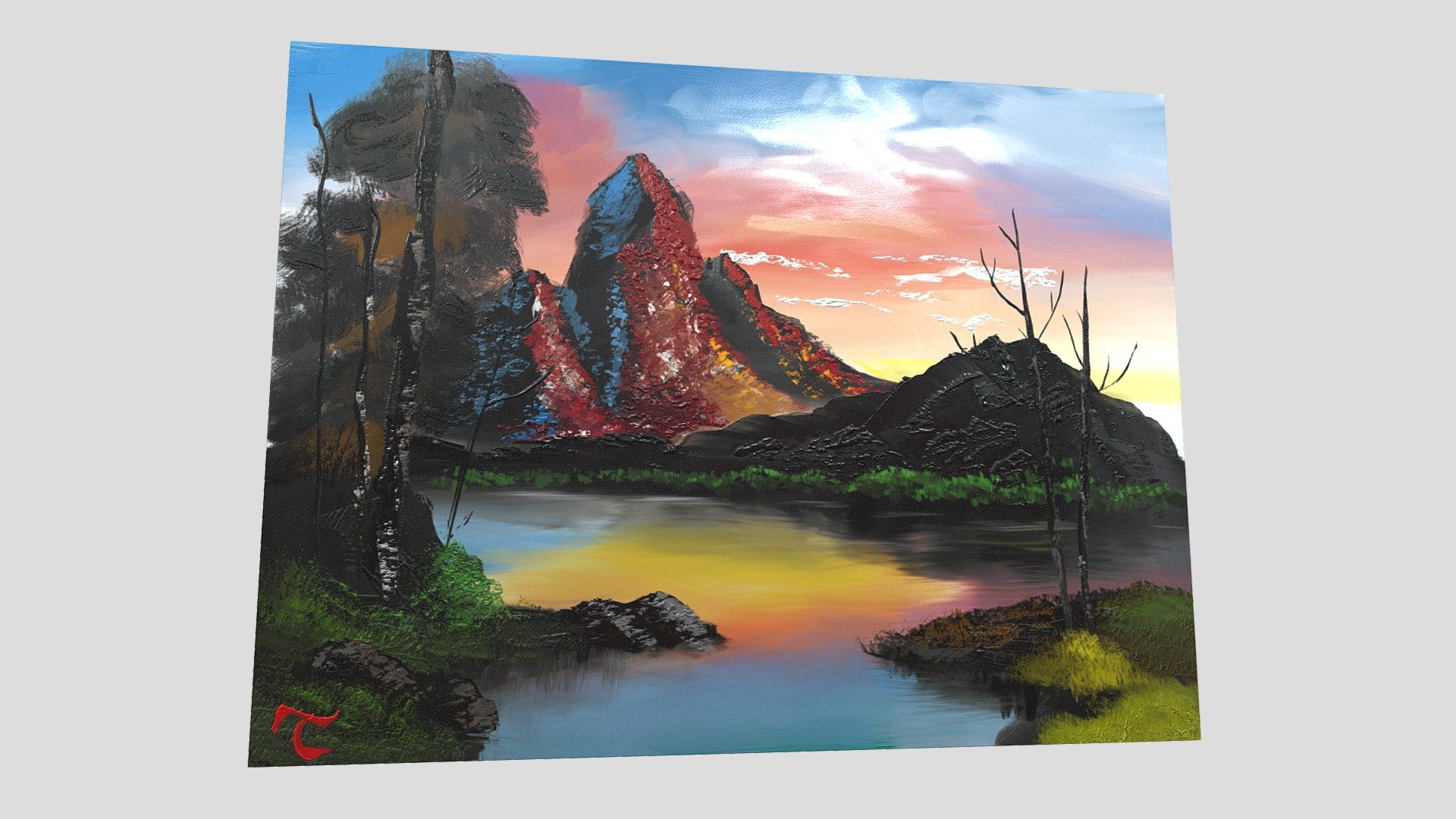 Painting — Sketchfab embed 3D viewer