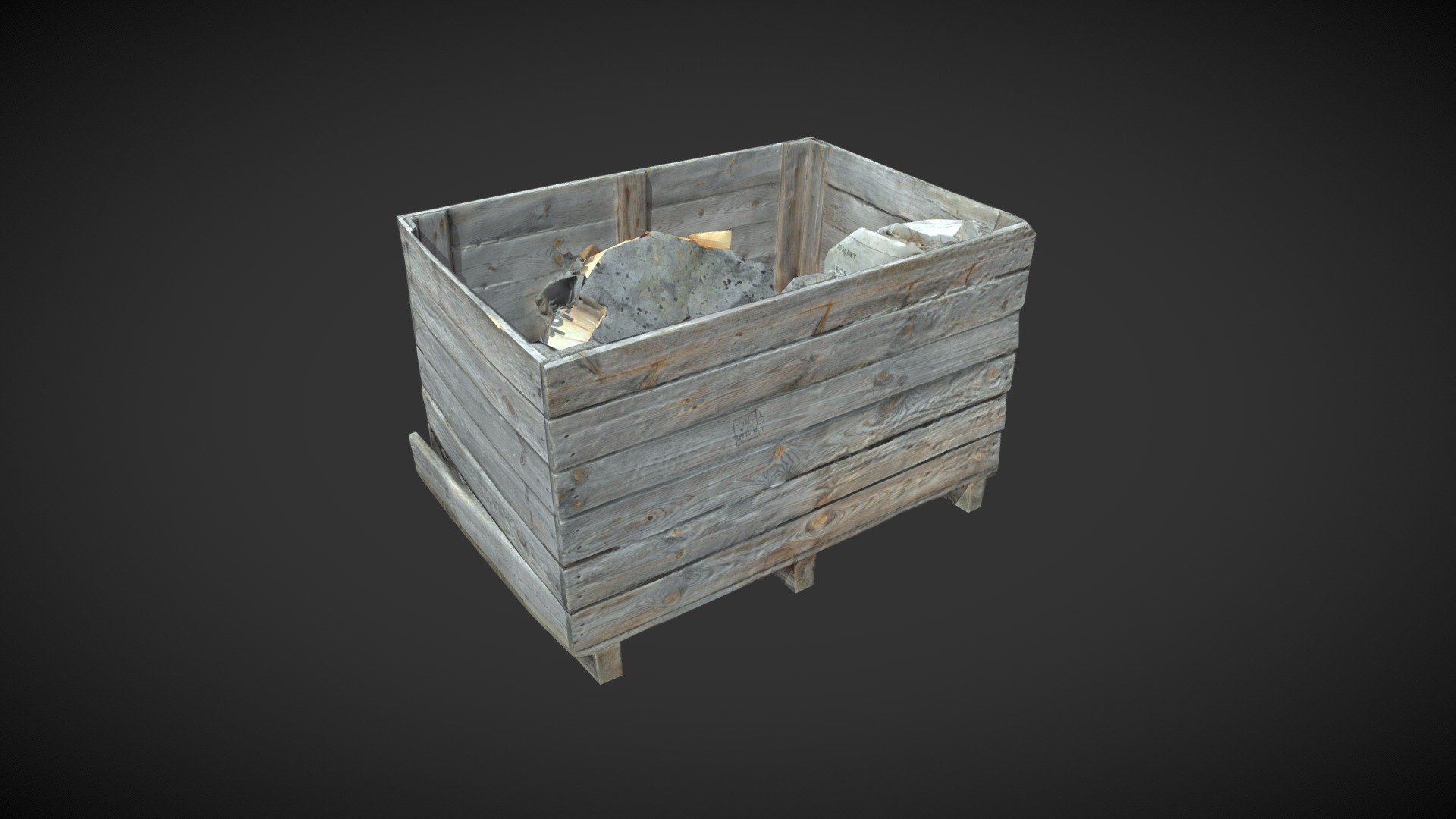wooden box - Buy Royalty Free 3D model by Treehouse Scans (@tomdee ...
