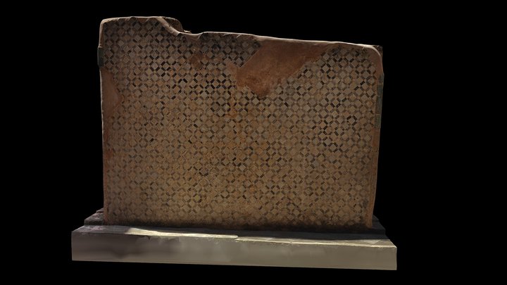 Détail mur bas Chellah 3D Model