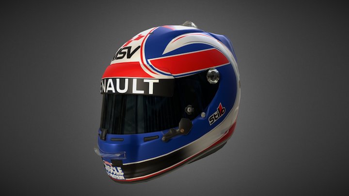 Jolyon Palmer Helmet 01 3D Model