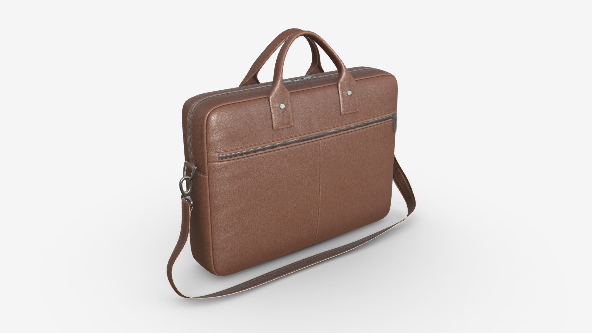 Leather laptop briefcase Buy Royalty Free 3D model by HQ3DMOD