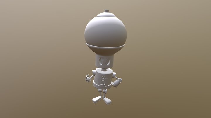 CuteRobot 3D Model