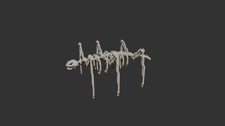 Creature skeleton. 3D Model