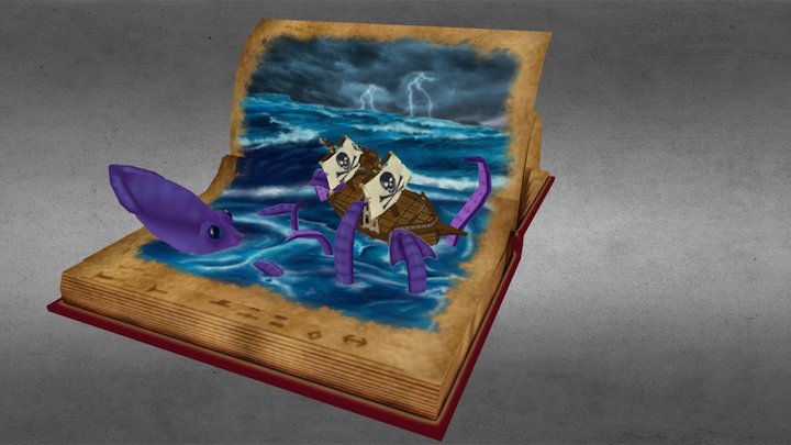 Sea Book 3D Model