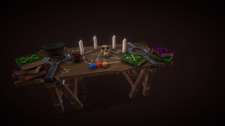 Wizard's Table 3D Model