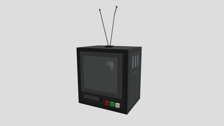 Retro TV 3D Model