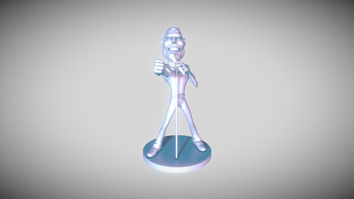 Fredy Mercury - impresión 3D Model