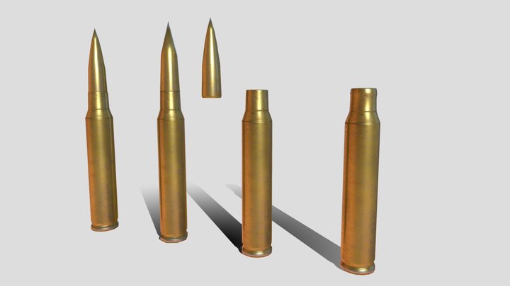 Halo 7.62x51mm Remake 3D Model