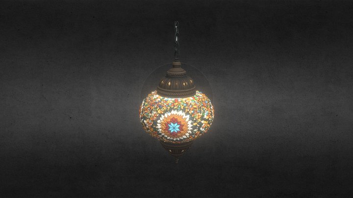 Turkish+mosaic+lamp+3d+model 3D Model