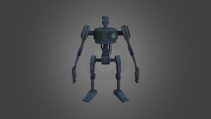 RobotGasMask 3D Model