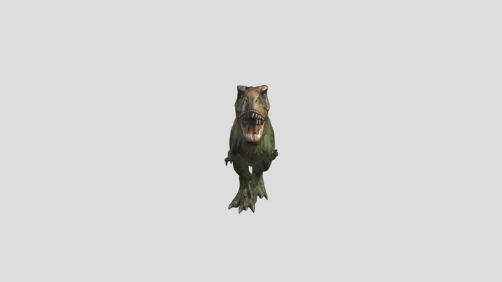 "Realistic 3D model of a Tyrannosaurus rex," 3D Model