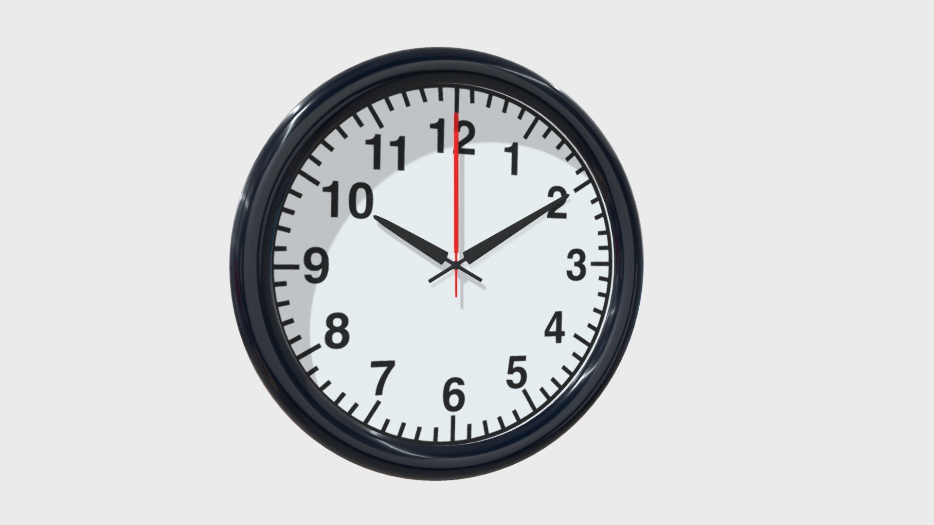 Office wall clock 1 Buy Royalty Free 3D model by
