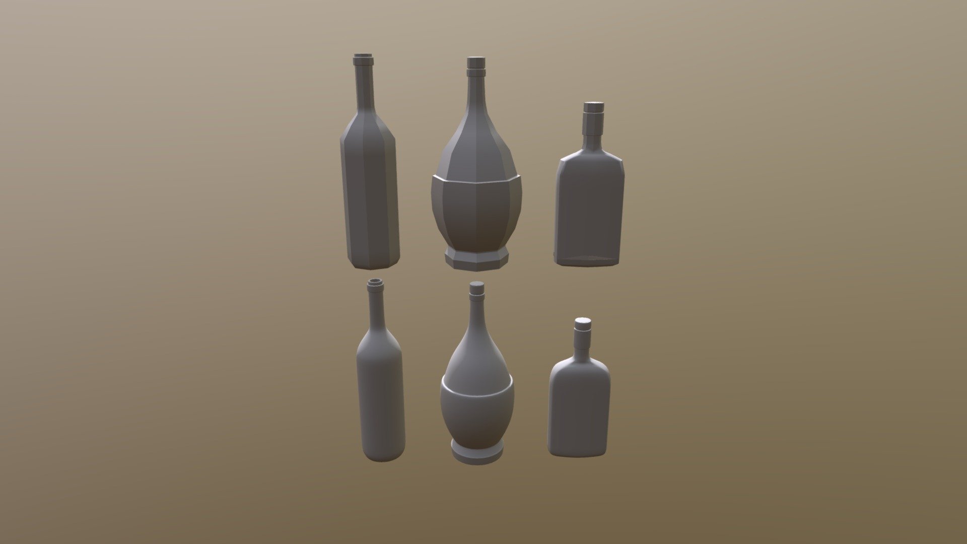 Three Bottles
