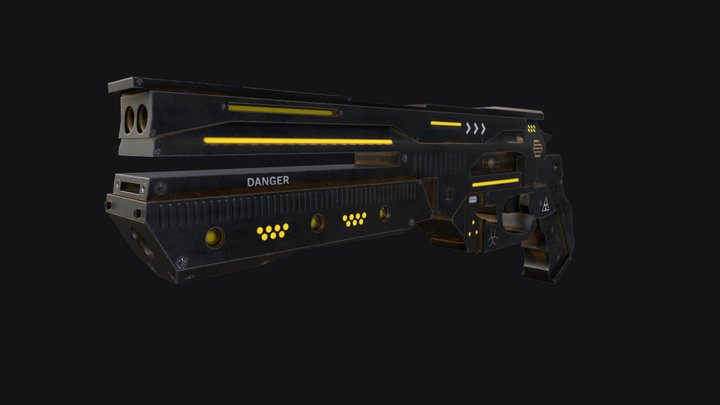sci fi pistol 3D Model