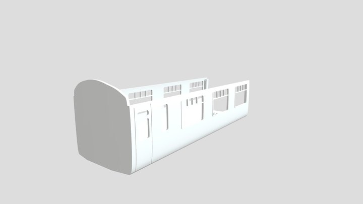 Ho Scale Mark 1 British Rail Coach 3D Model