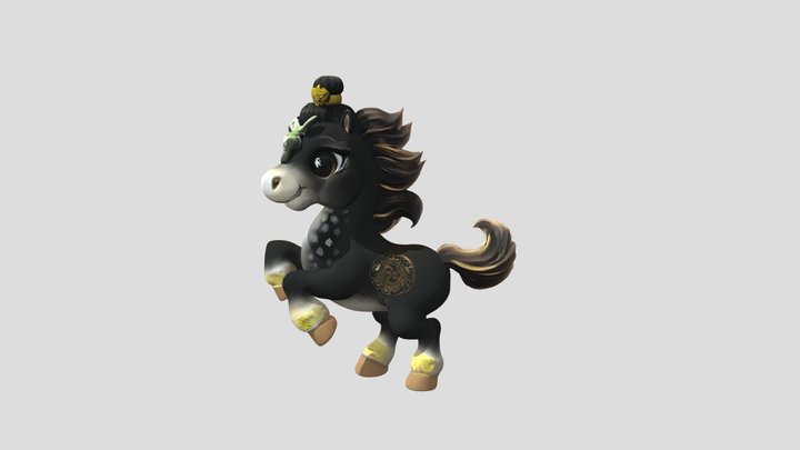Horse Qi1 Fbx B85f4f40 3D Model