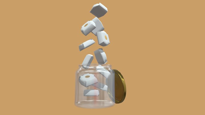 Alfajor Tarro 3D Model