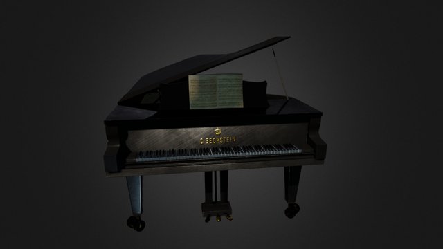 Grand Piano Dc 3D Model