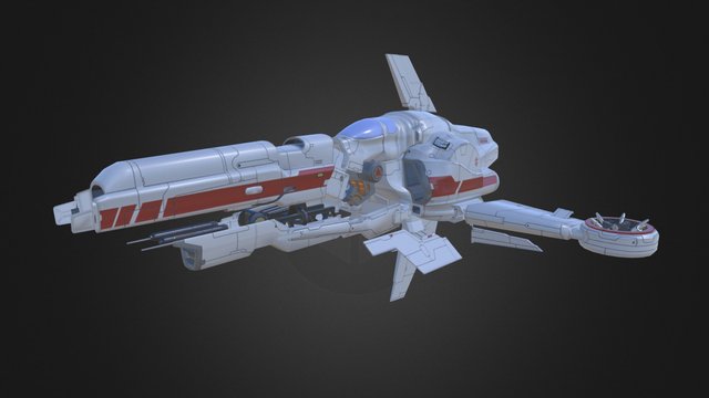 Space Ship 3D Model