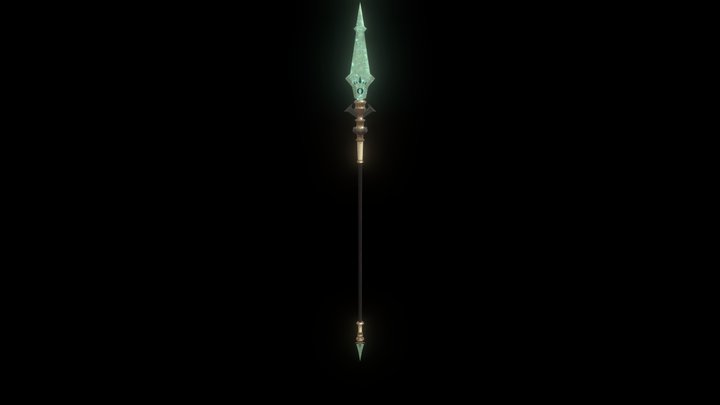 Wind Mage Spear 3D Model