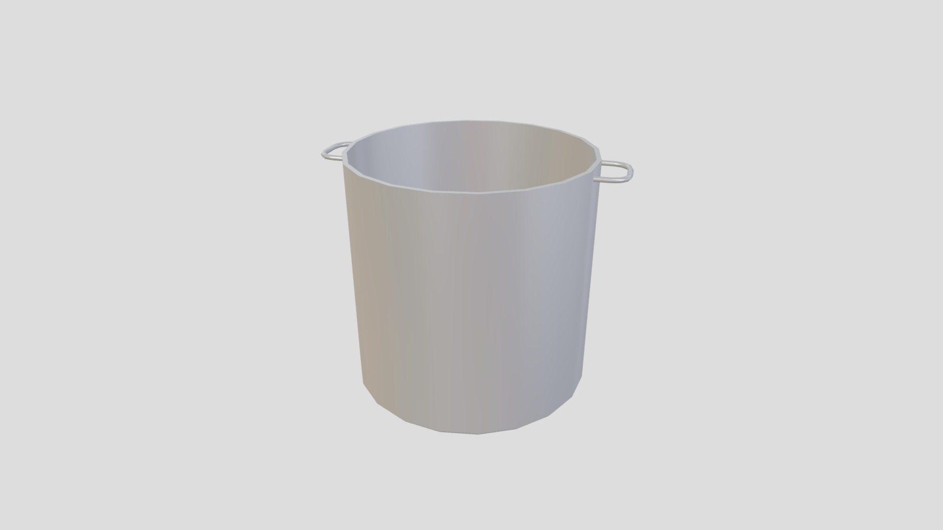 3D model Pot 2 - This is a 3D model of the Pot 2. The 3D model is about a white cup with a handle.