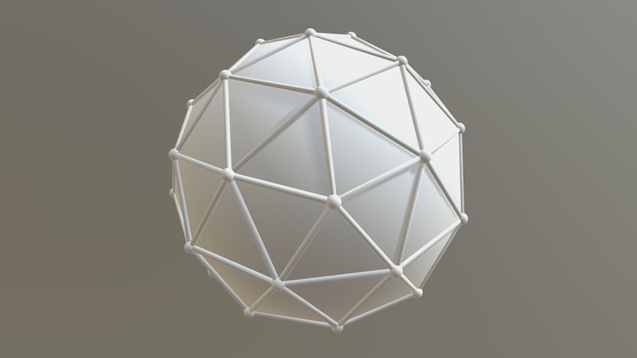 IcoSphere 3D Model