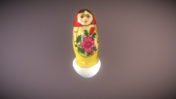 Matryoshka doll - Russian Toy 3D Model