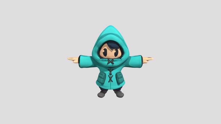 Hooded Wanderer 3D Model