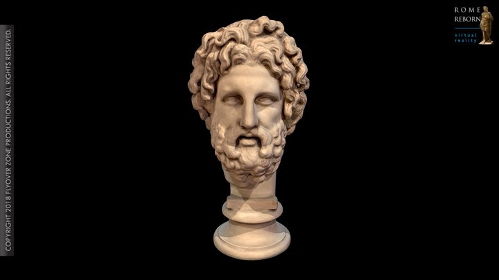 3D rendering of Asklepios Blacas