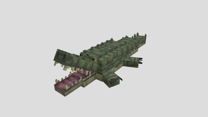 Nile crocodilePose 3D Model