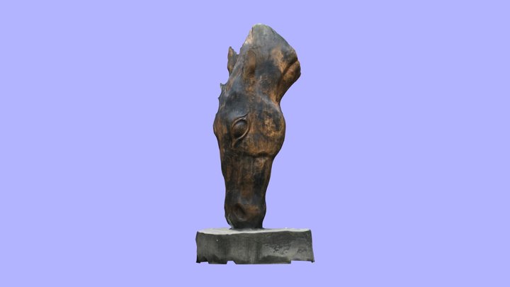 Model - Horse Head Sculpture 3D Model