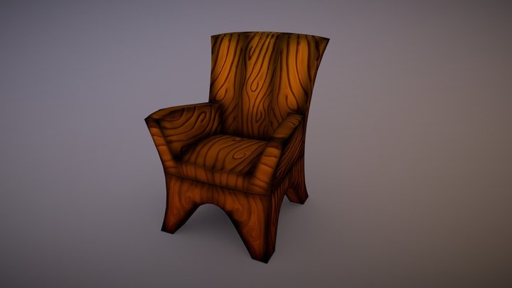 Stylized Chair 3D Model