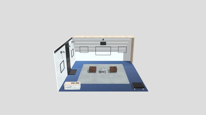 A_booth_low 3D Model