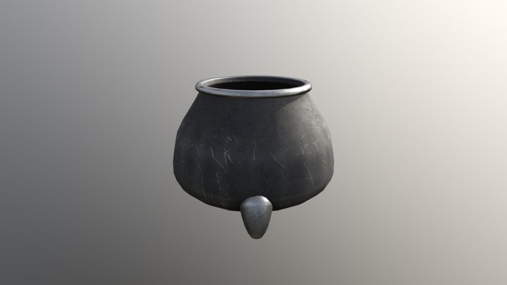 Cauldron - Textured 3D Model
