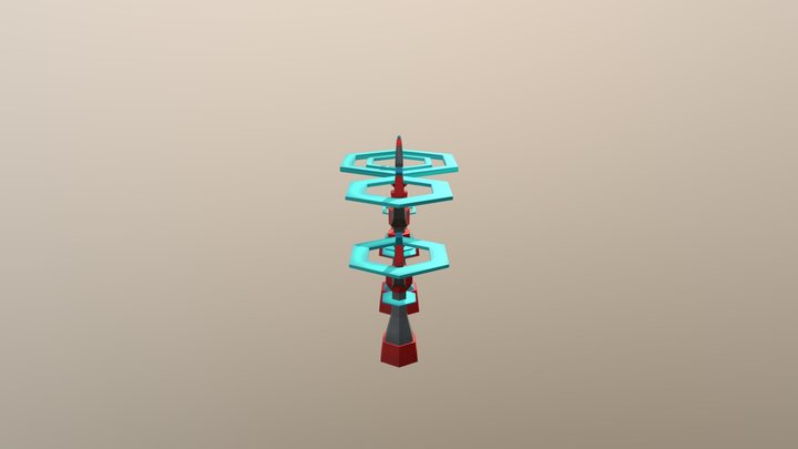 Torre de imã 3D Model
