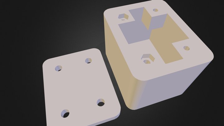 DMM 3D test (case with screw and nut hole) 3D Model