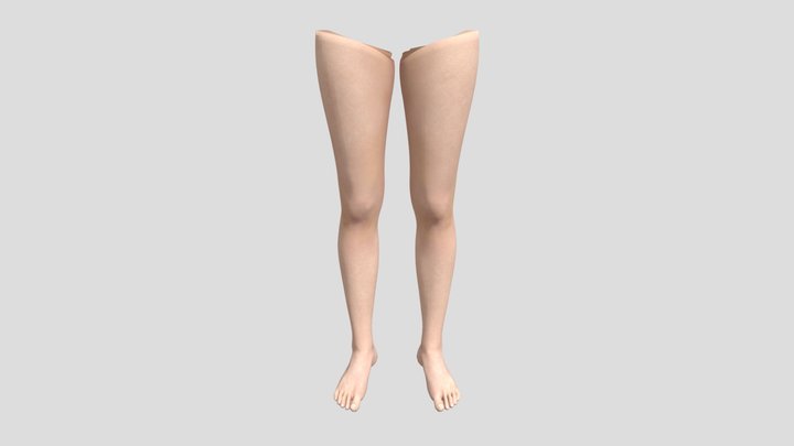 Attractive Women Over The Knee Leg Model 3D Model
