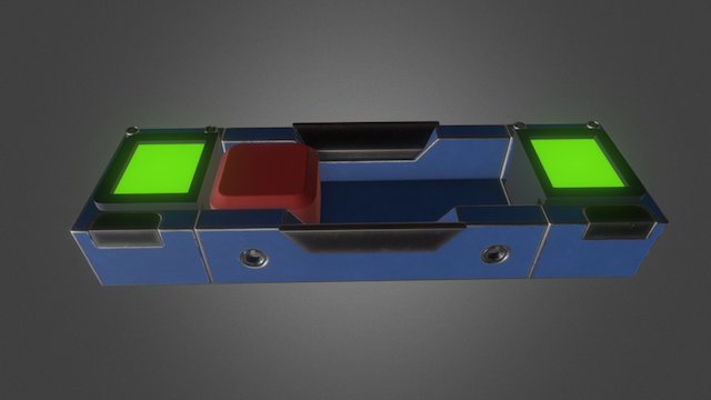 Metal box PBR Asset 3D Model