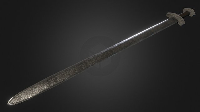 Norse Sword unfinished 3D Model