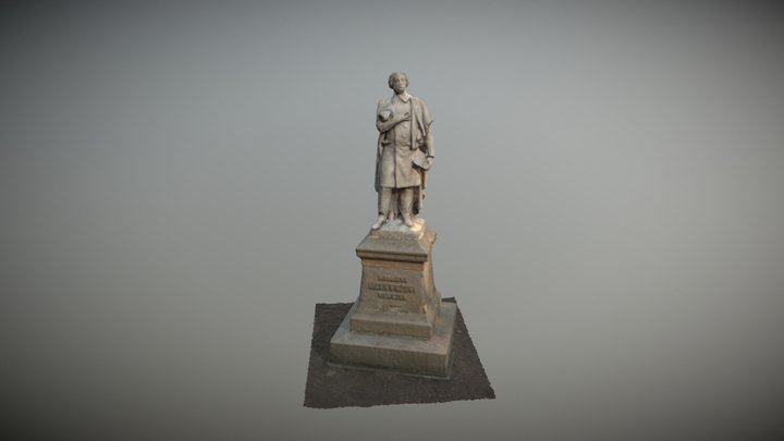 Pomnik Adama Mickiewicza w Wieliczce 3D Model