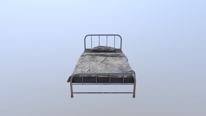 Old bed 3D Model