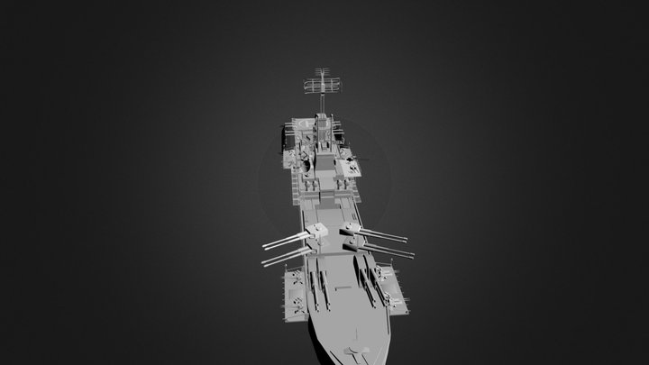 Missile Cruiser 3D Model