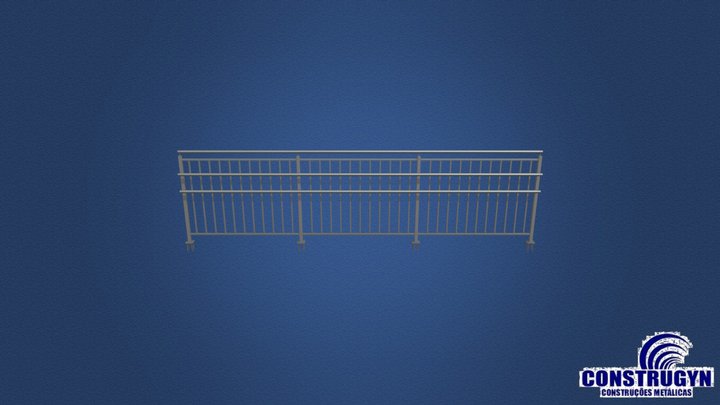 Guarda-Corpo para Rampa - PD 3D Model