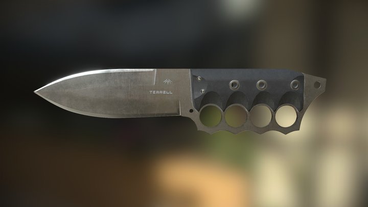 Tactical Knife 3D Model