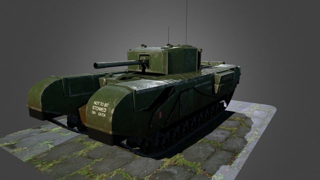 Churchill Mk.3 3D Model