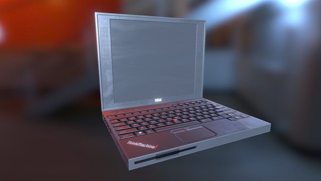 Thinkpad lookalike ~ [low poly] 3D Model