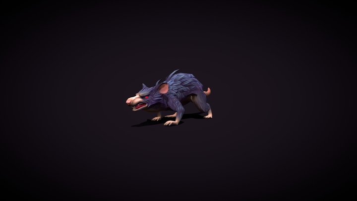 Rat ( 2 skin, 6 animation ) 3D Model