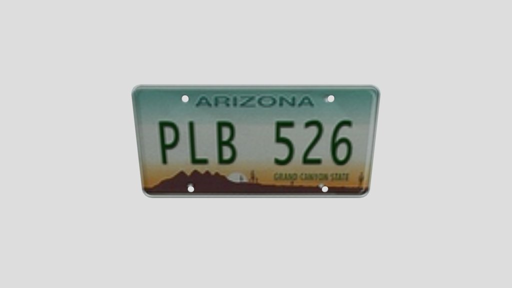Arizona Licence Plate Pl