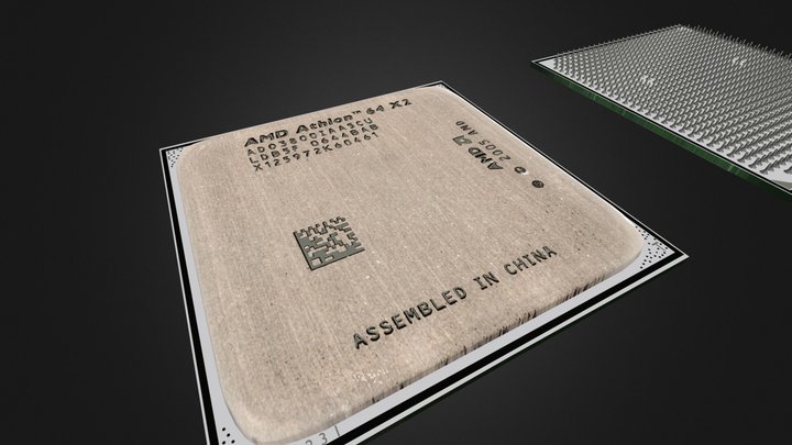 AMD Processor 3D Model