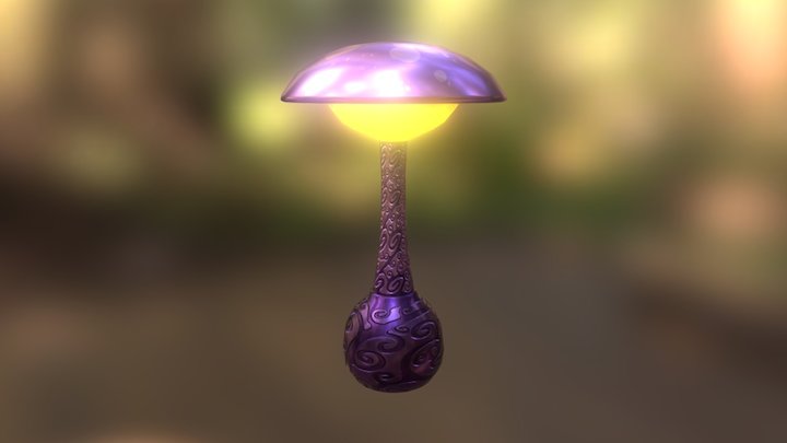 Mushroom Lamp 3D Model